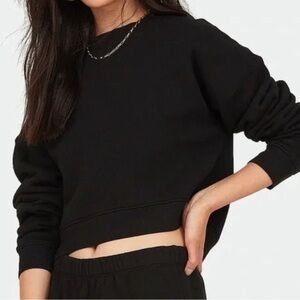 Mate The Label black crop sweatshirt size medium